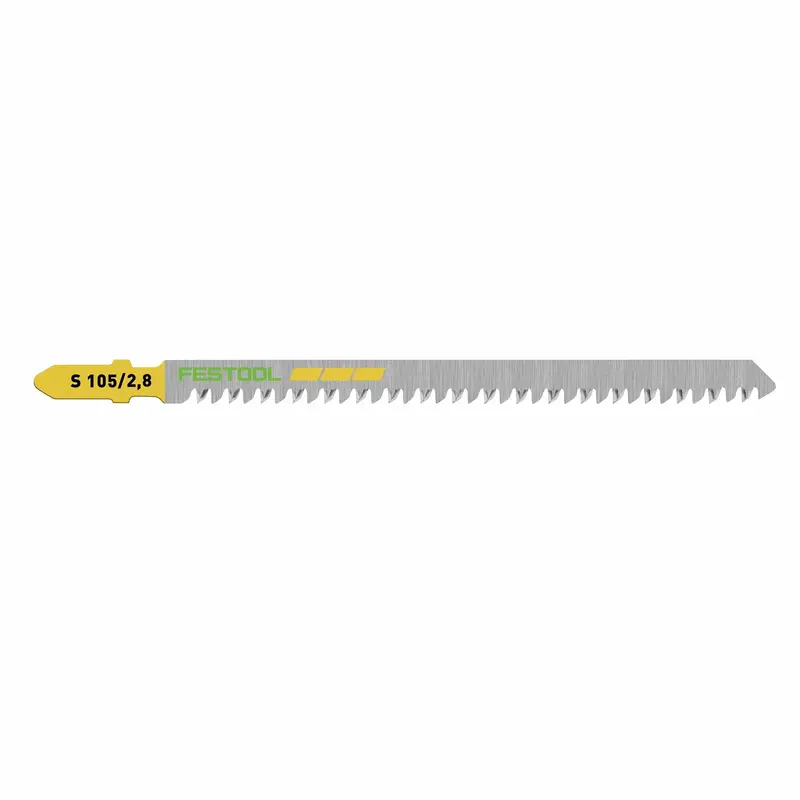 Straight-Cut Wood Jigsaw Blades – 105 mm, 2.8 TPI, 5-Pack