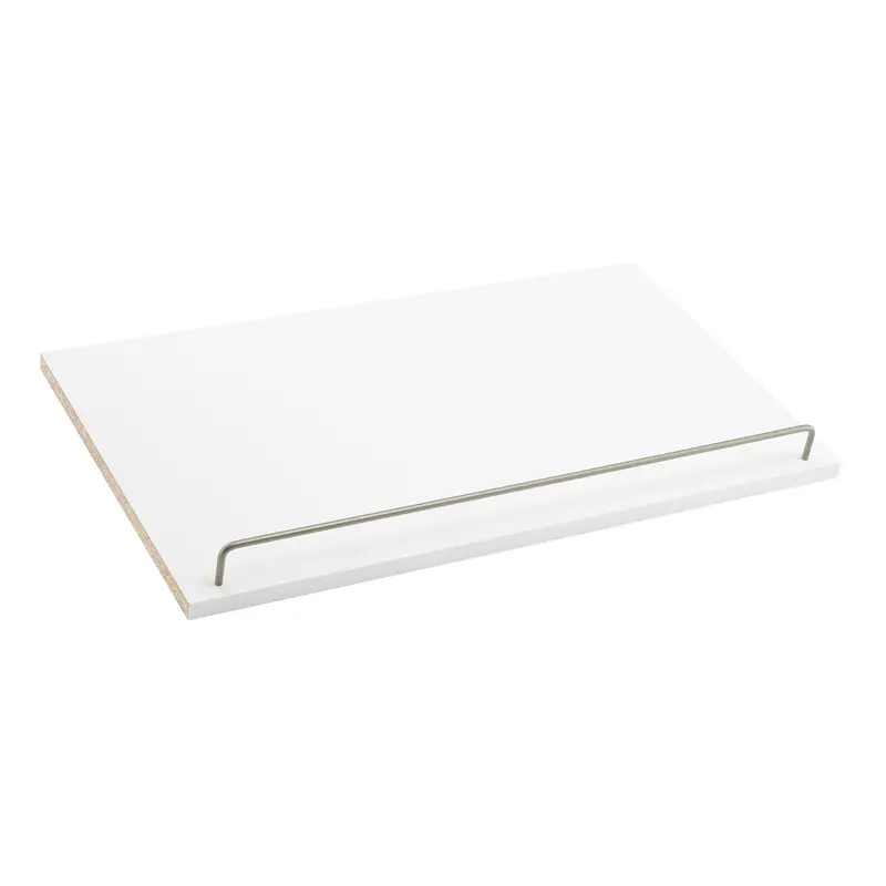 SuiteSymphony Angled Shoe Organizer – 25″ Wide Pure White Storage Shelf