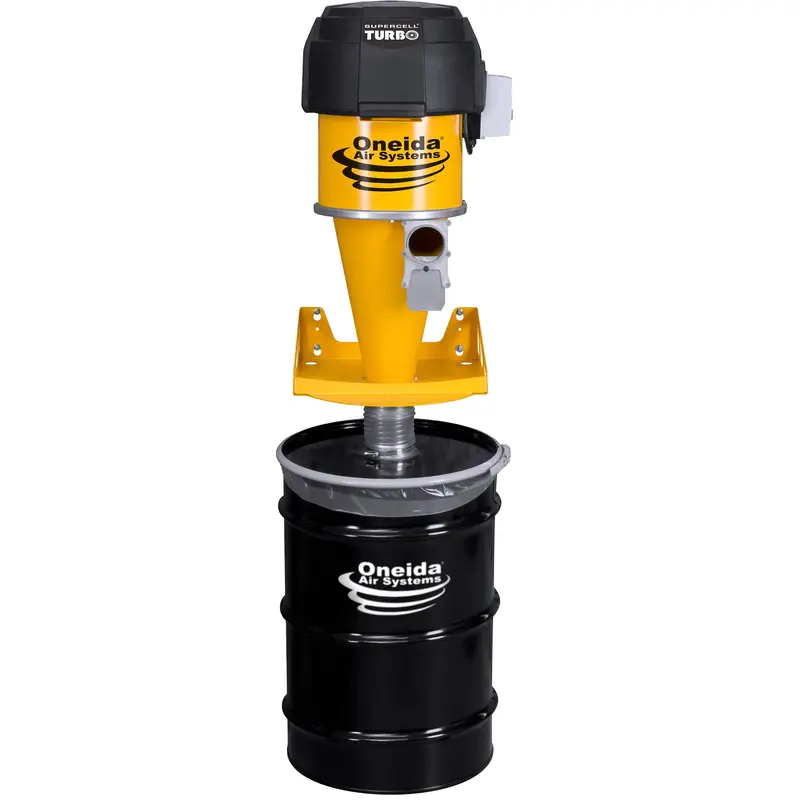 Supercell Turbo 55-Gallon Dust Collector – High-Pressure, Industrial-Grade