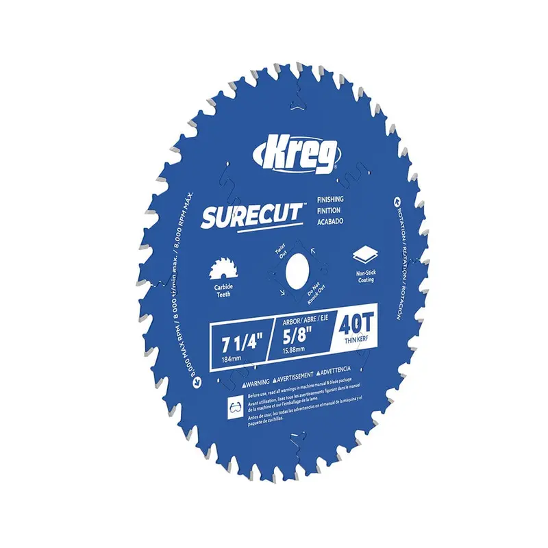 SureCut 7-1/4″ 40-Tooth Precision Finishing Circular Saw Blade