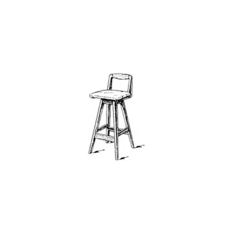 Swivel Bar Stool with Back Woodworking Plan PDF