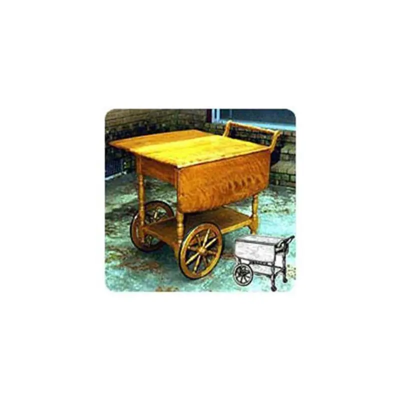 Tea Serving Cart Woodworking Plan – Rolling Trolley with Storage