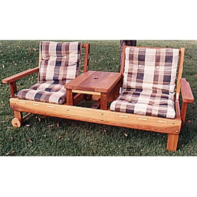 Tete-a-Tete Conversation Bench – Dual-Seat Wood Plan
