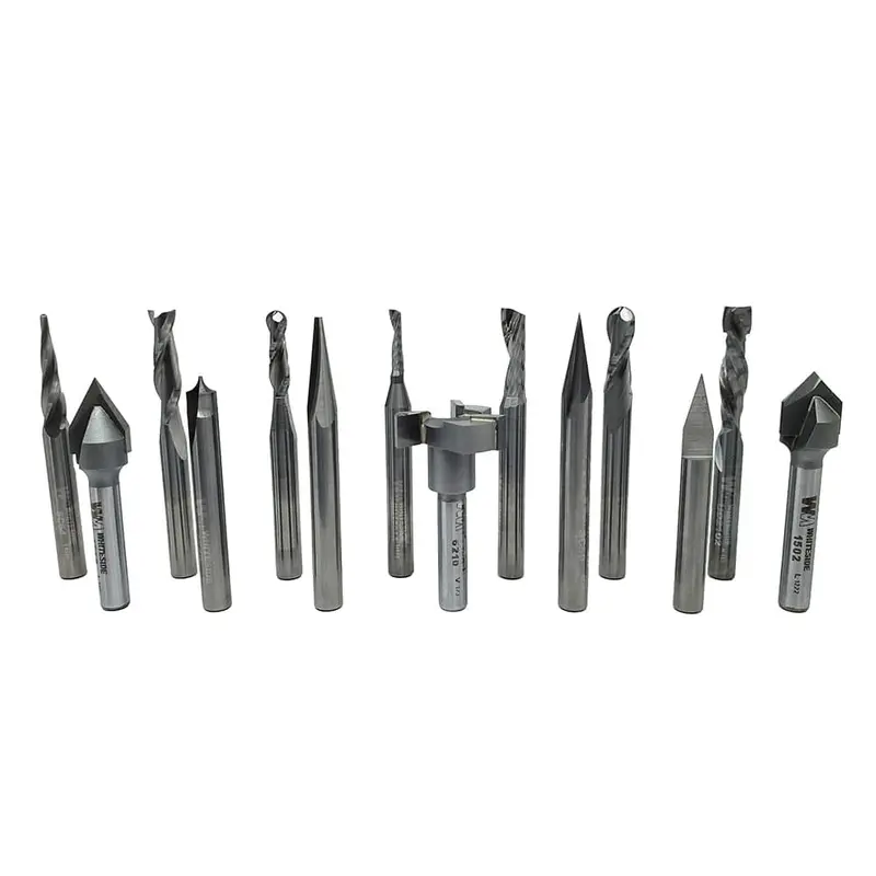 The Works CNC Deluxe 14-Piece Router Bit Collection