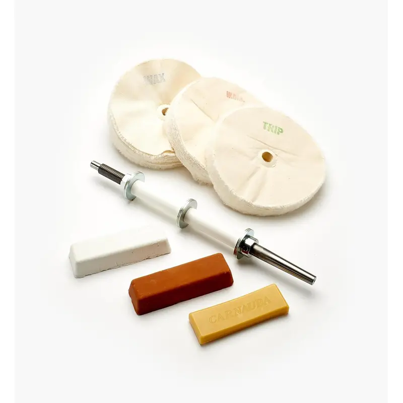 Three-On Lathe Buffing System – Multi-Wheel Polishing Setup for Woodturning