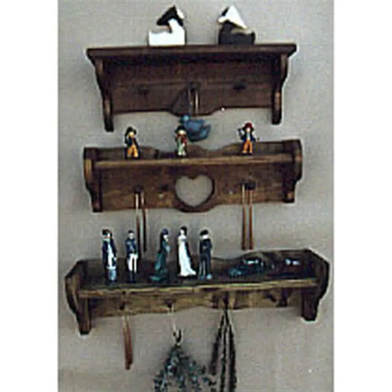 Three-Tier Wall Shelf – Simple Assembly Paper Plan