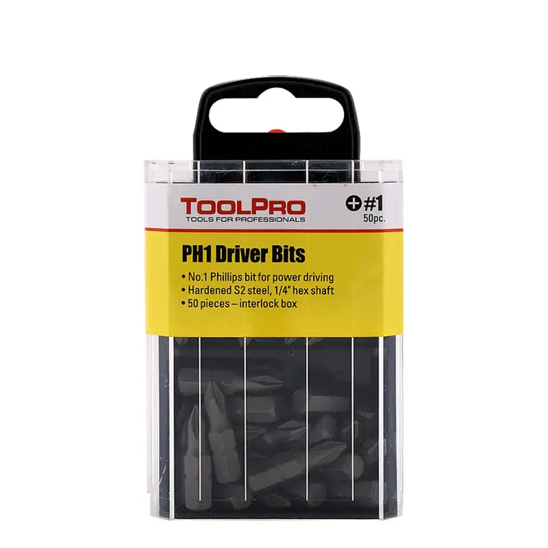 ToolPro 50-Piece Interlocking Storage Driver Bit Kit