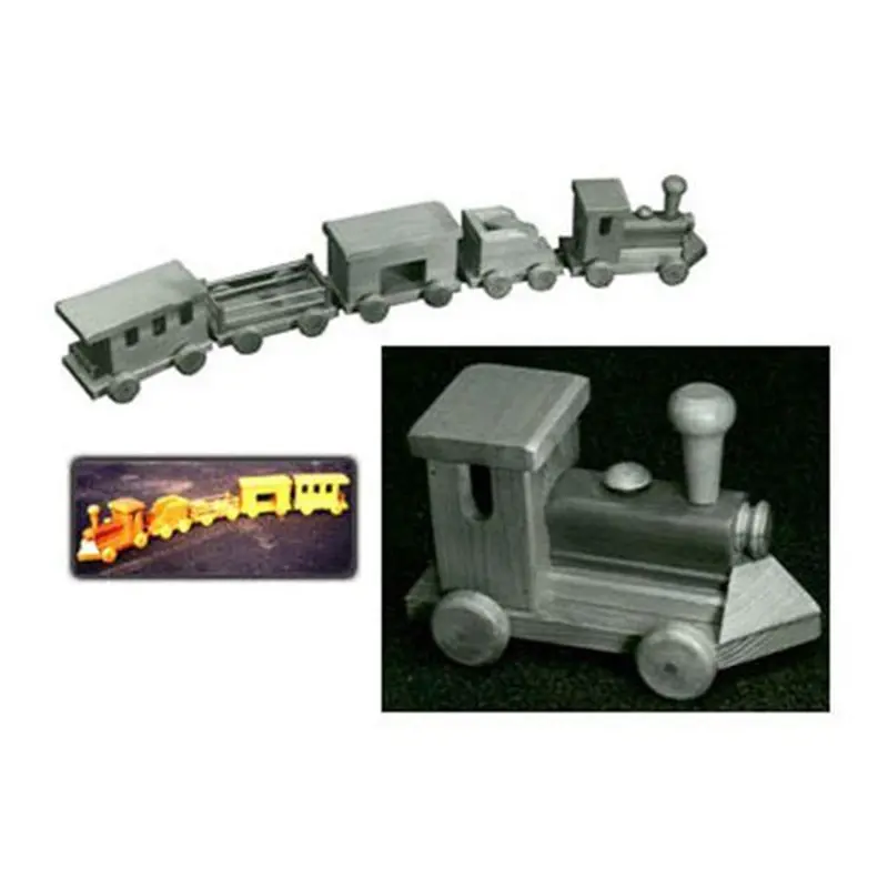 Toy Train Model Building Plan – Printable Woodworking Project Template