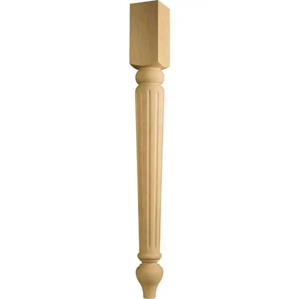 Traditional Solid Wood Dining Table Leg – 3″ × 3″ × 29″
