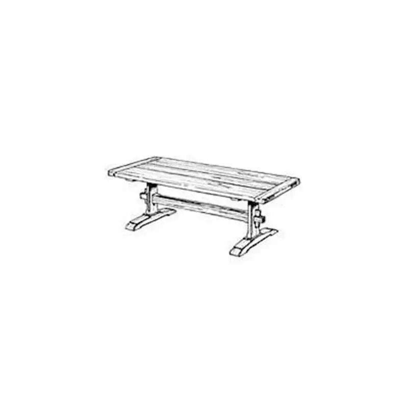 Trestle Coffee Table Building Plan – Printable Woodworking Project Guide