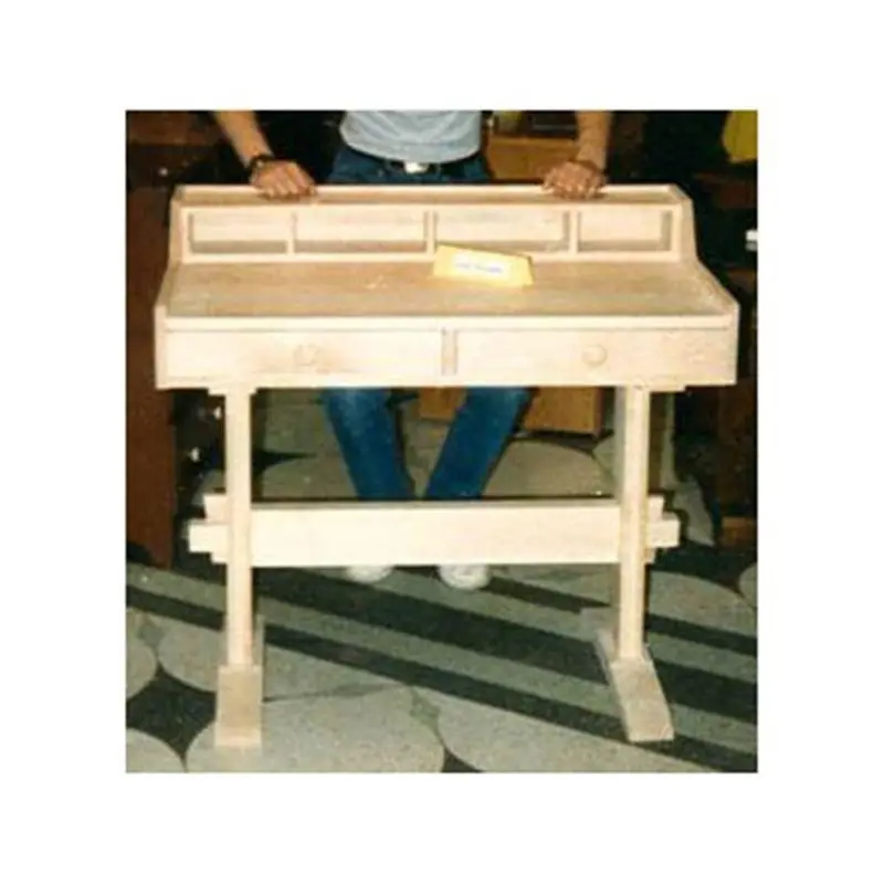 Trestle Writing Desk Construction Plan (Printable Blueprint)