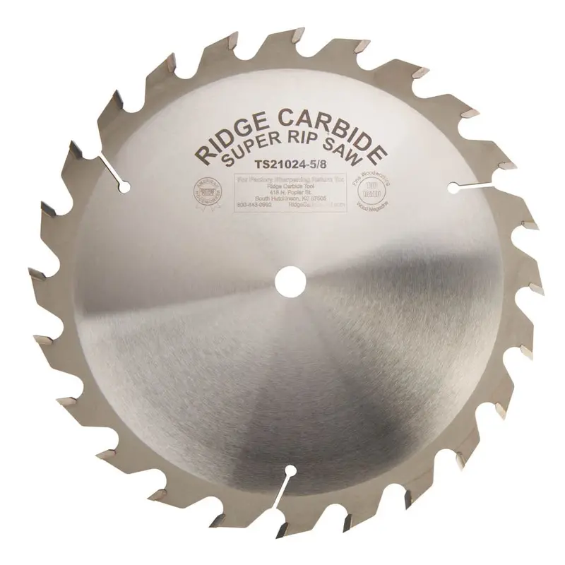TS2000 Heavy-Duty Rip Blade — 10-Inch, 5/8″ Arbor, 24-Tooth Standard Tooth (STR)