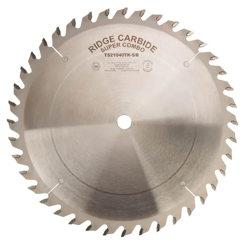 TS2000 Super Combo Blade — 10-Inch, 5/8″ Arbor, 40-Tooth Alternate Top Bevel (ATB), Thin Kerf