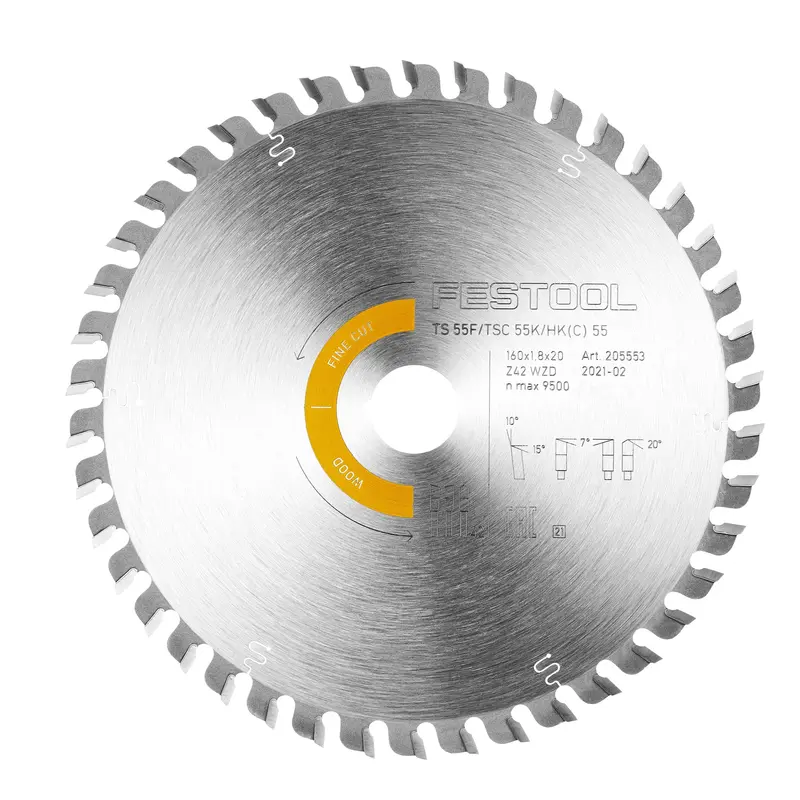 TSC 55 K, HK 55, and HKC 55 Compatible Universal Saw Blade