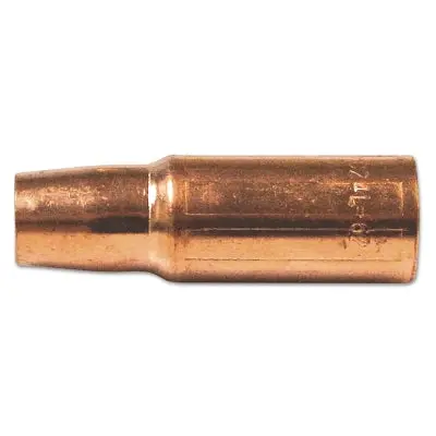 Tweco®-Style Self-Insulated MIG Gun Nozzle – 5/8″ Bore, Tapered Slip-On, 1/8″–5/32″ Tip Recess
