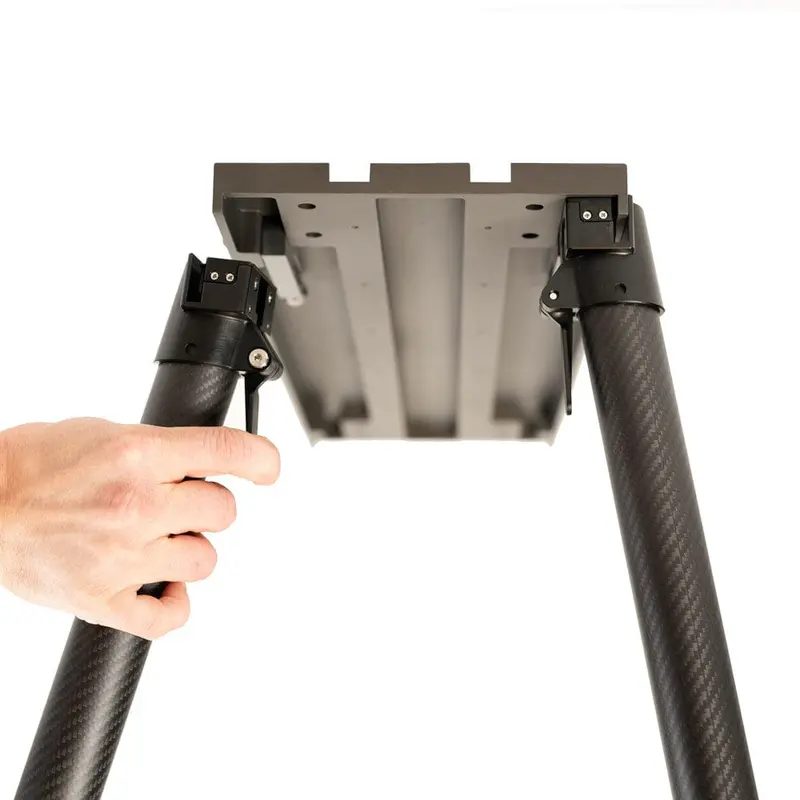 Two-Piece Carbon Fiber Support Legs for Workbenches