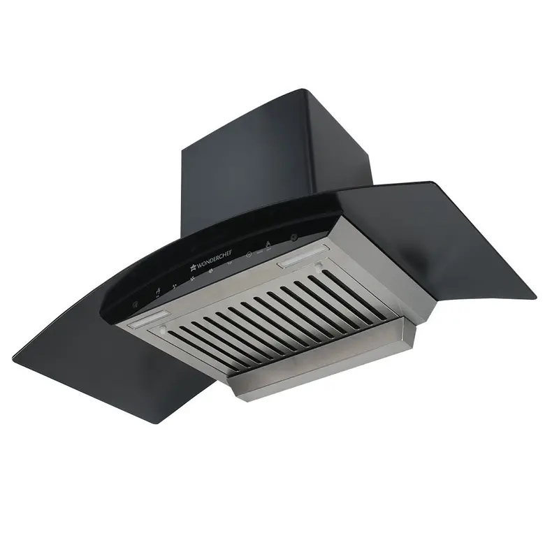 Ultima 90 cm Auto-Clean Curved Chimney Hood – 1200 m³/hr Suction, Baffle Filter, Touch + Motion Sensor Controls, Low Noise, 7-Year Motor Warranty