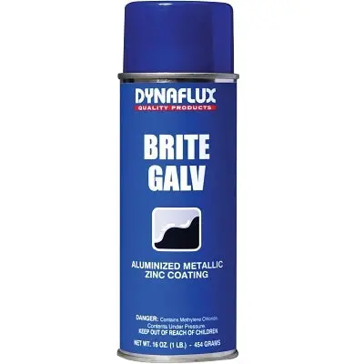 Ultra Brand Bright Zinc Galvanizing Spray – 16 oz Aerosol Can for Rust Prevention & Metallic Finish