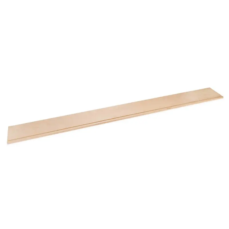 Unfinished Baltic Birch Drawer Side Panel — 1/2″ x 6″ x 60″, Flat Edge