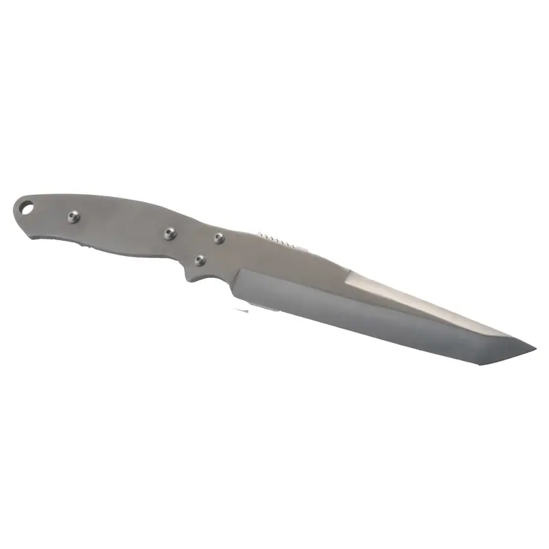 Unfinished Tanto Point Hunting & Fishing Knife Kit – 11.5″ Blade