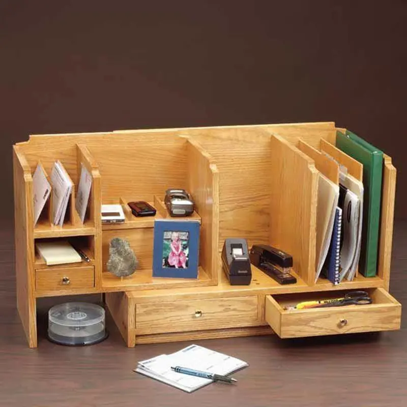 Universal Desktop Organizer Woodworking Blueprint