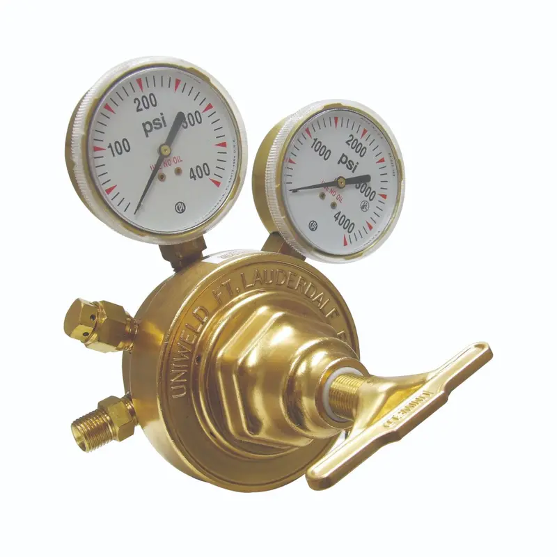 Uniweld RV8010 Heavy-Duty Oxygen Regulator – 1-Stage, 125 PSI, CGA540