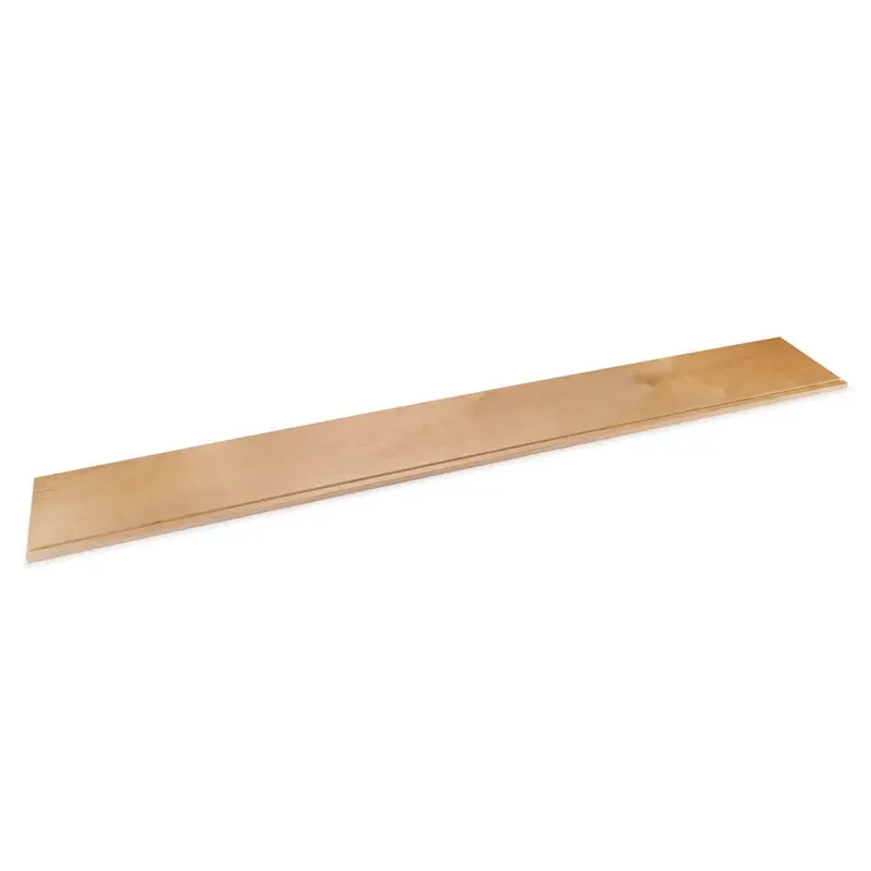 UV-Clear Finished Baltic Birch Drawer Side — 1/2″ x 8″ x 60″, Flat Edge