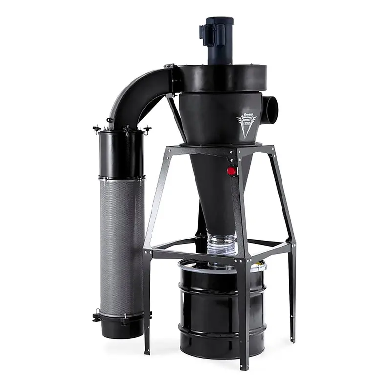 V-System 3000 35-Gal Cyclone Dust Collector – Floor-Standing, HEPA Filter, 3 HP, 230V