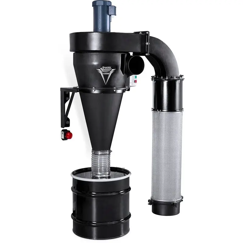 V-System 3000 35-Gal Cyclone Dust Collector – Wall-Mounted, HEPA Filter, 3 HP, 230V