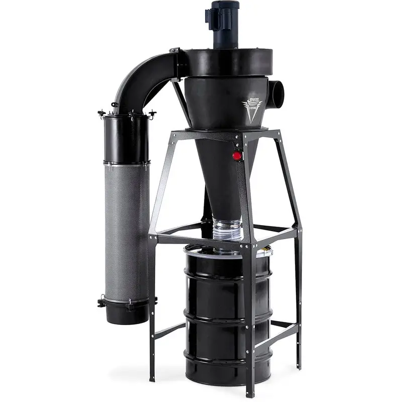 V-System 3000 55-Gal Cyclone Dust Collector – Floor-Standing, HEPA Filter, 3 HP, 230V