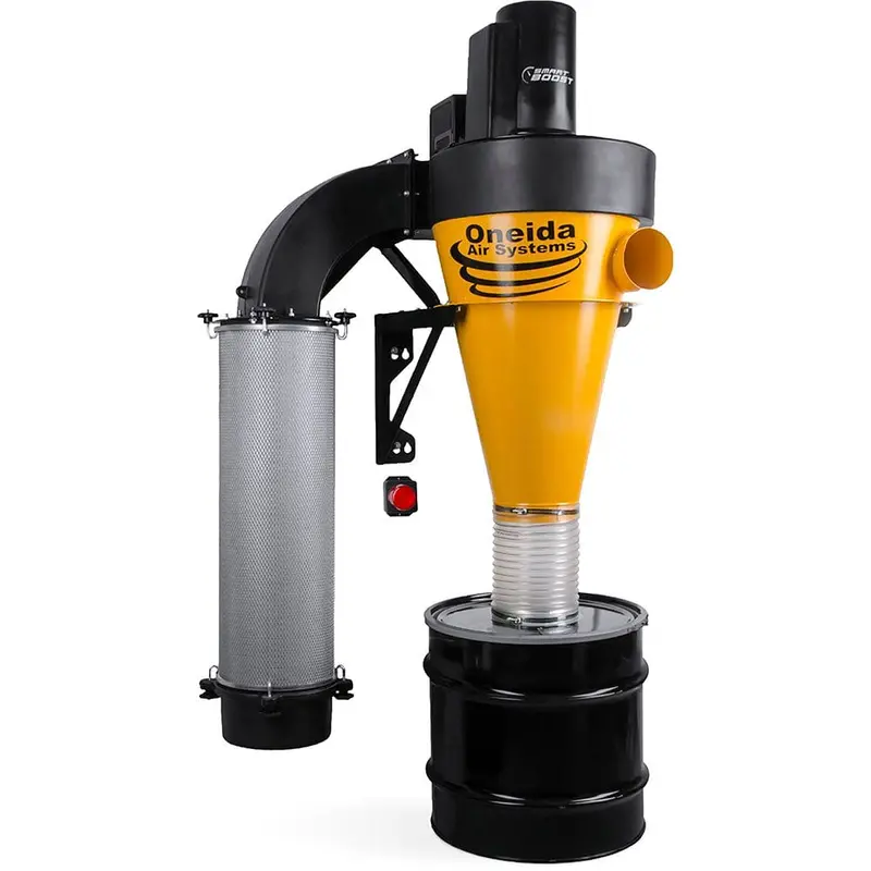 V-System 3000 Smart Boost 35-Gal Cyclone Dust Collector – Wall-Mounted, HEPA Filter, 3 HP, 230V