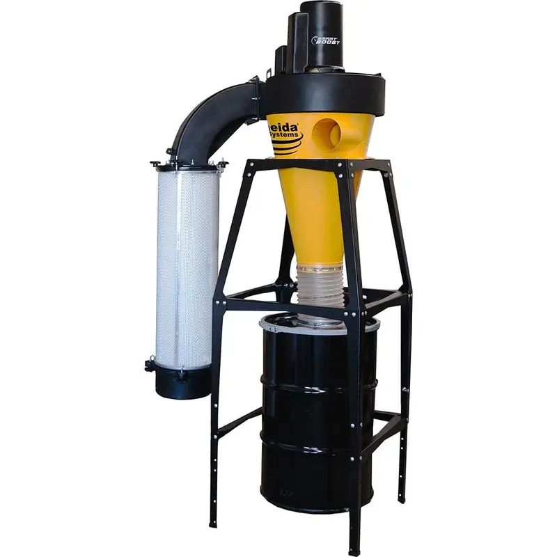 V-System 3000 Smart Boost 55-Gal Cyclone Dust Collector – Floor-Standing, HEPA Filter, 3 HP, 230V