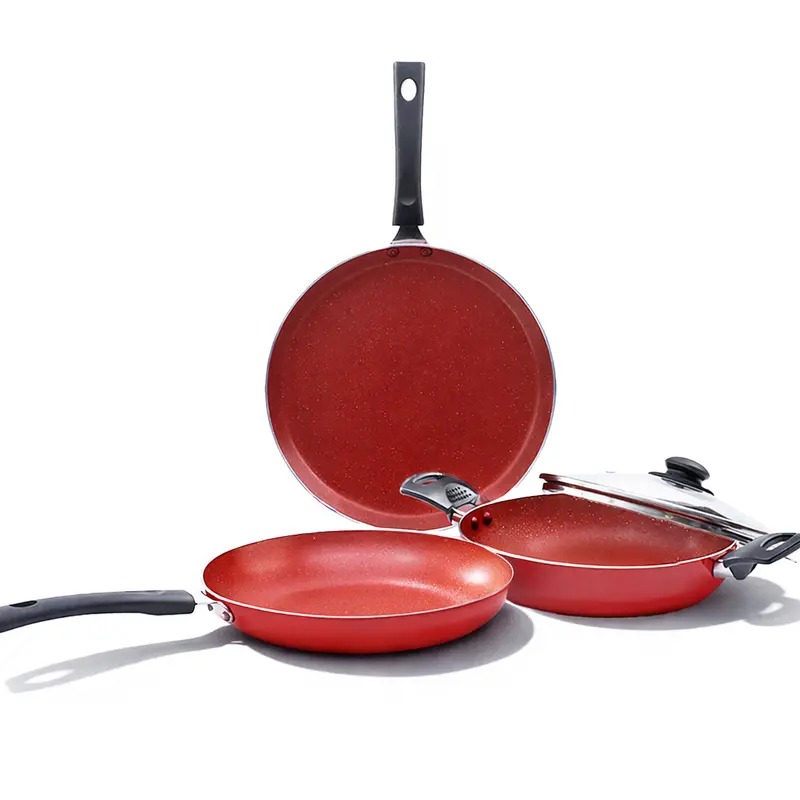 Valencia Red Non-Stick Cookware Collection – Durable, Even-Heating Set