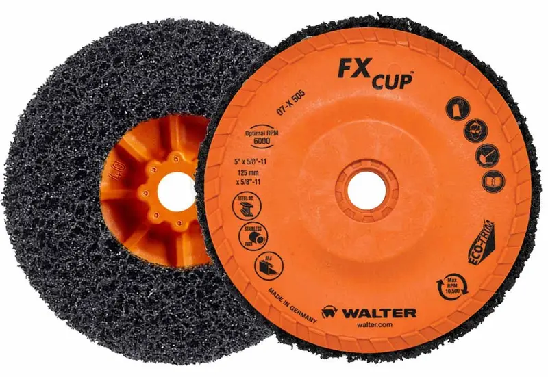 Walter 07X505 5″ FX Cup Disc – 3/4″ Thickness, 5/8″-11 Thread