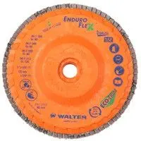 Walter Enduro-Flex Stainless Flap Disc – 4.5″ x 7/8″, 40 Grit, Corrosion-Resistant