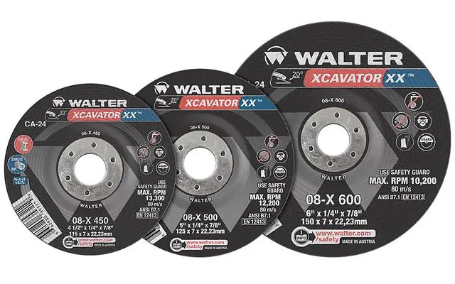Walter XCAVATOR XX Series High-Performance Grinding Wheels
