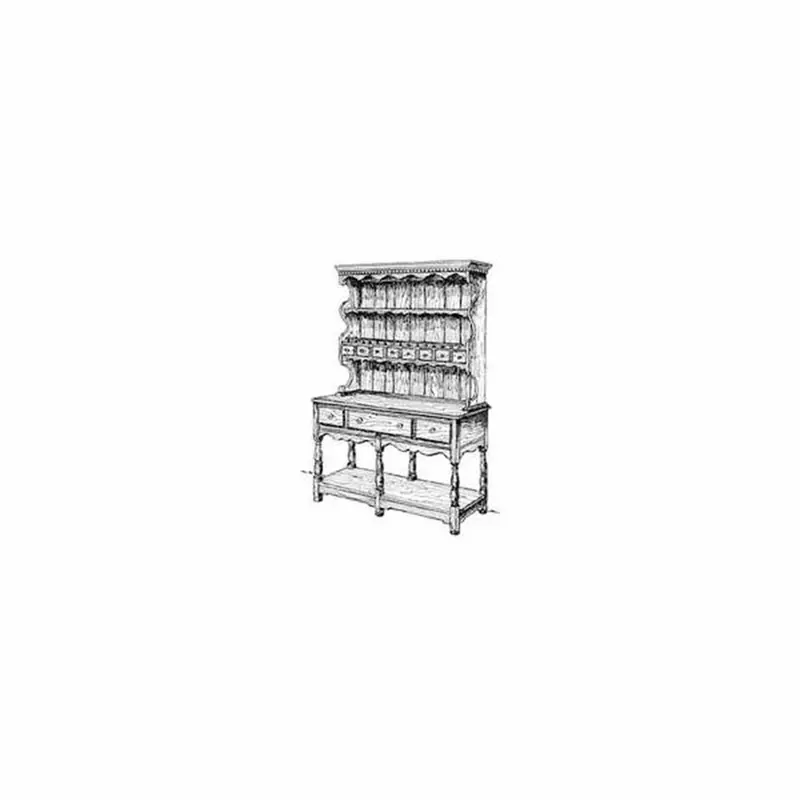 Welsh Hutch and Buffet Furniture Construction Plan