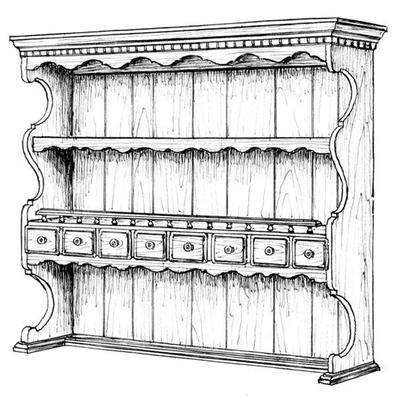 Welsh-Style Hutch – Traditional Furniture Build Plan