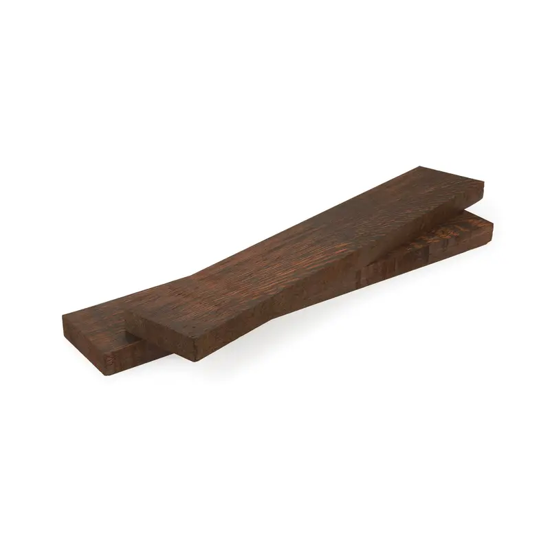 Wenge Wood Block Set – 3/4″ × 3″ × 15″, Two-Piece