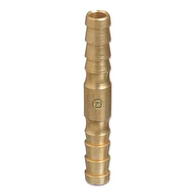Western Enterprises Brass 1/4″ Barb Hose Splicer – No-Stop Design, 200 PSI Rated