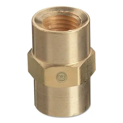 Western Enterprises Brass Pipe Coupling – 1/2″ NPT Female-to-Female, Rated to 3000 PSI