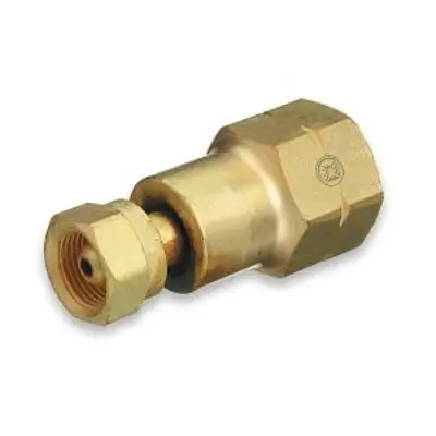 Western Enterprises CGA-200 MC to CGA-510 POL Brass Acetylene Cylinder Adapter
