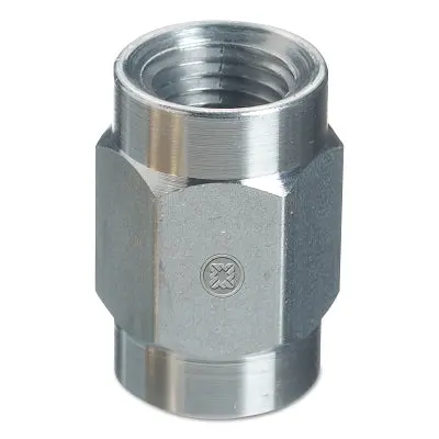 Western Enterprises Stainless Steel Pipe Thread Adapter – 1/4″ NPT Female/Female, 6000 PSI Rating