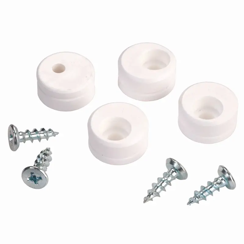 White Euro-Style Inset Door Stop – 10-Pack