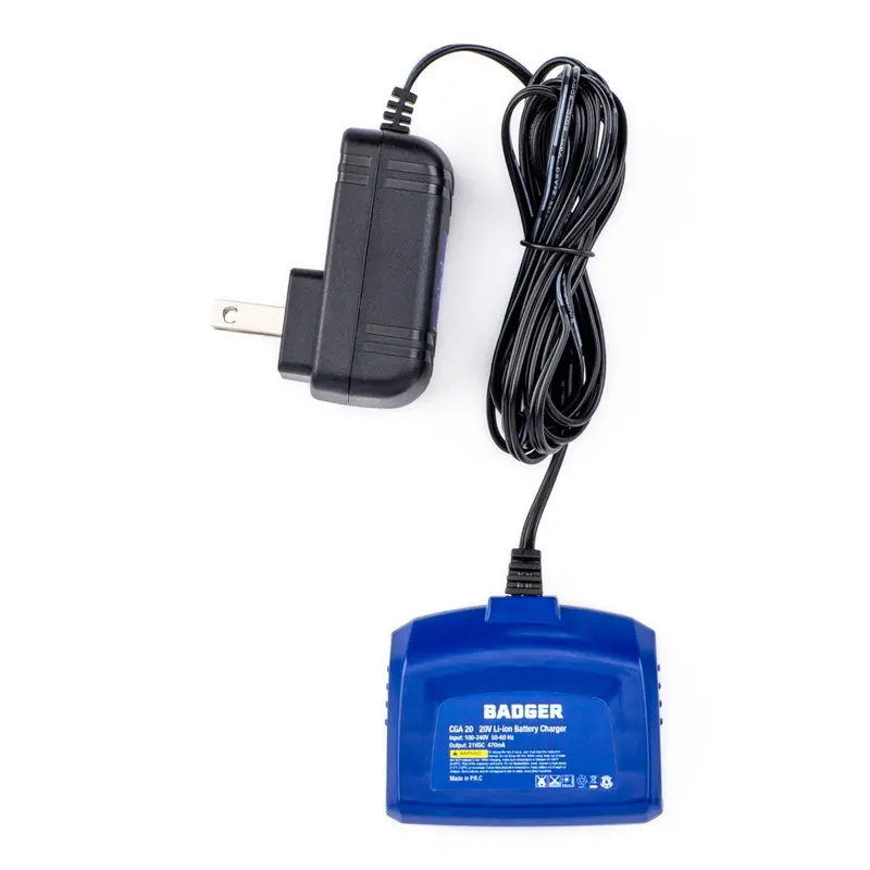 Wild Badger 20V Clip-On Charger – 1A Fast Charging Adapter