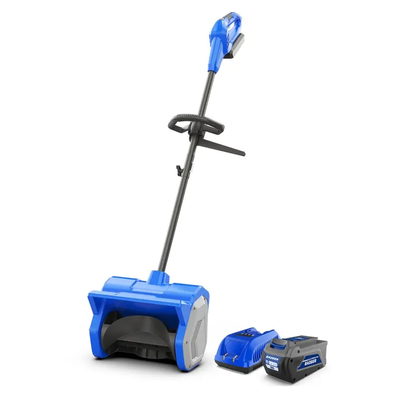 Wild Badger 40V 12-Inch Cordless Electric Snow Shovel – Brushless Motor with 4.0Ah Battery