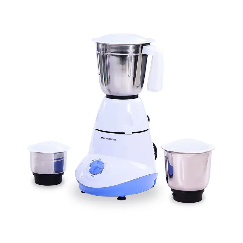 Wonderchef Capri 750W Mixer Grinder – Triple-Jar System for Wet, Dry, and Chutney Preparation with Stainless Components