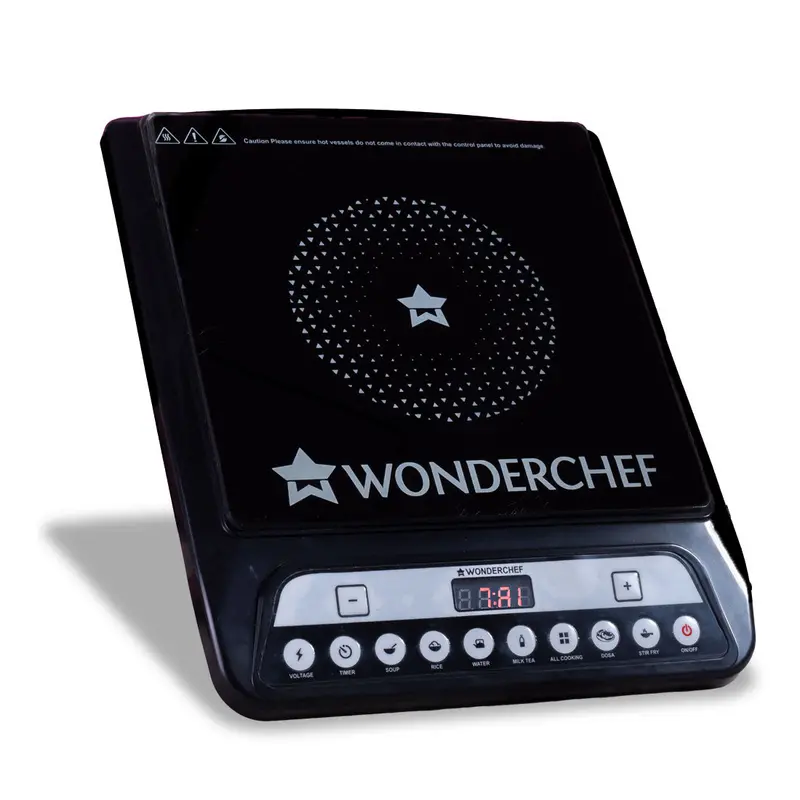 Wonderchef Power Induction Cooktop – 1400W, 11 Smart Presets, Push-Touch Control