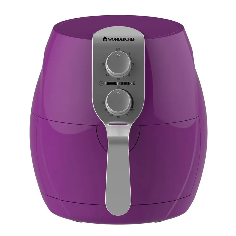 Wonderchef Prato Air Fryer (Renewed) – 2.2L, 1200W, Auto Shut-Off, Purple