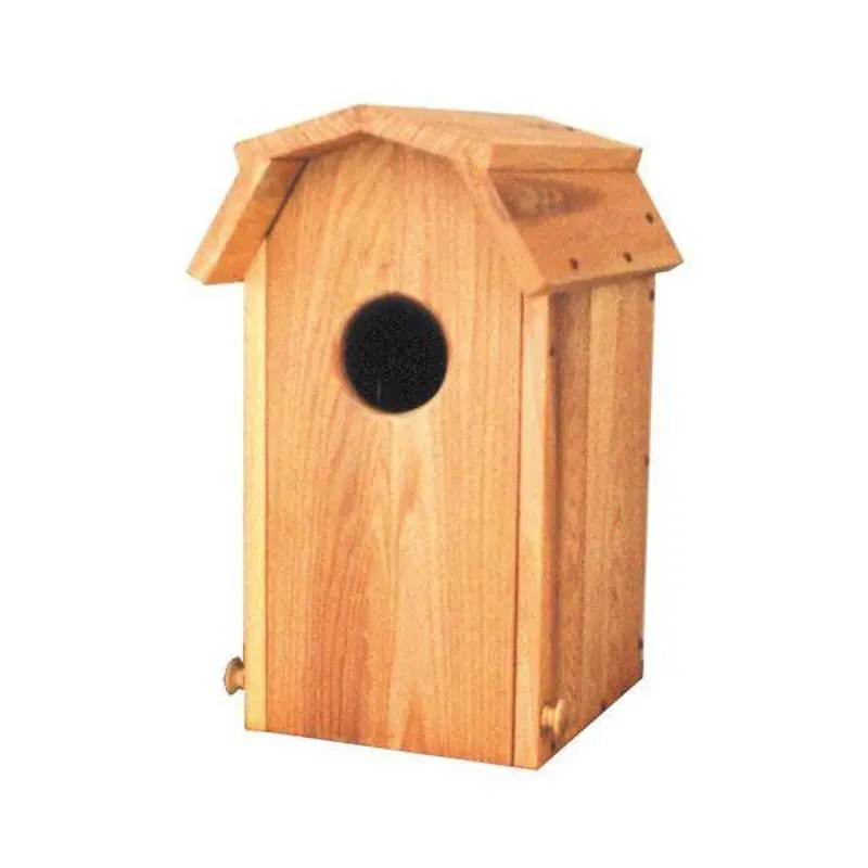 Wood Duck House Plan – Hip Roof Design, Printable Paper Blueprint